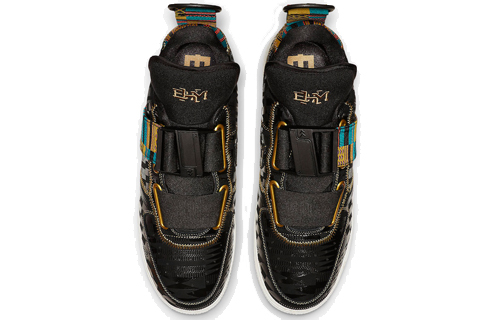 Мужские кроссовки Nike Air Force 1 Utility (черно-белые) — Чёрный — фото 4