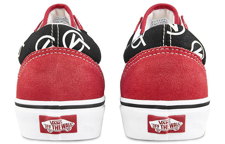Кеды Vans Old Skool (черно-красные) — фото 5