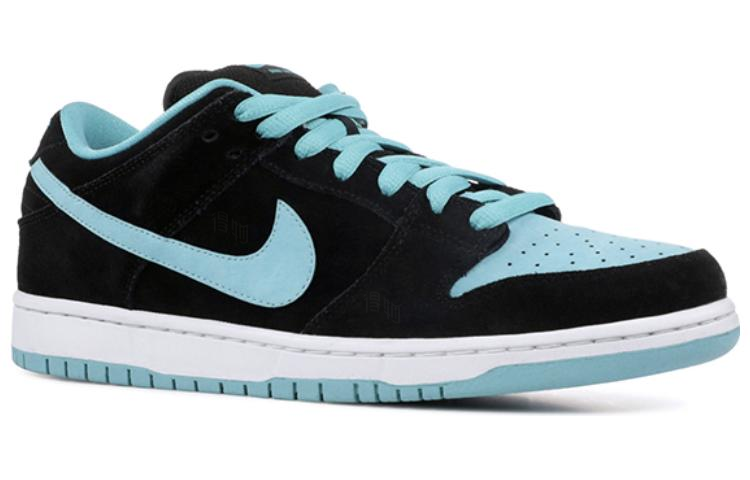 Мужские кеды Nike Dunk SB Pro "Clear Jade" (черно-синие) — фото 3