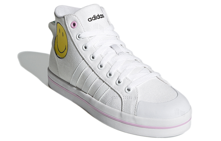 Женские кеды adidas neo Bravada Mid (бело-желтые) — Белый / жёлтый — фото 3