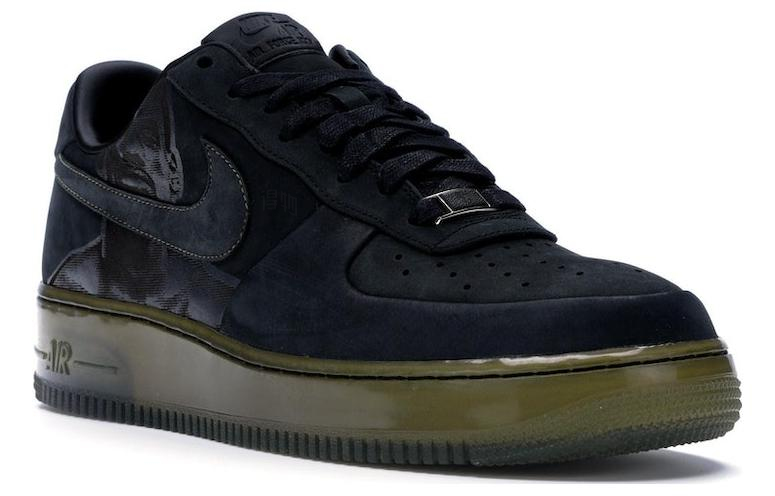 Мужские кроссовки Nike Air Force 1 Supreme New Six LeBron James (черные) — фото 3