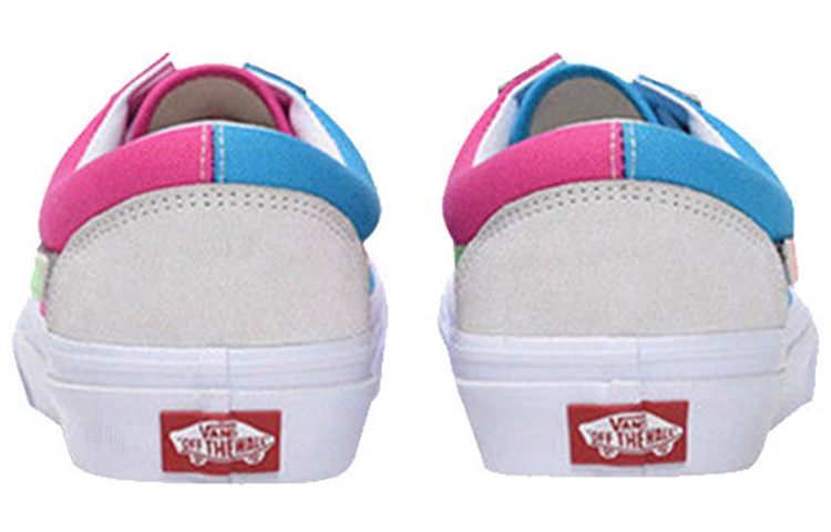 Кеды Vans Old Skool (розово-бело-голубые) — фото 4