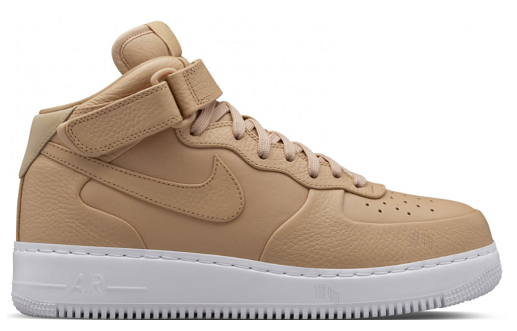Кроссовки Nike Air Force 1 Vachetta Tan (коричнево-белые) — Коричневыйкоричневый / белый / коричневыйкоричневый — фото 2