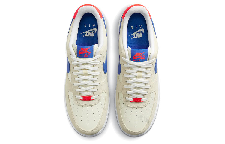Мужские кроссовки Nike Air Force 1 07 LV8 "USA" (бело-сине-красная) — фото 3
