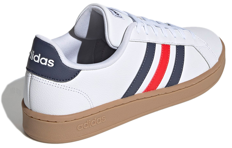 Кеды adidas neo GRAND COURT (бело-красно-синие) — Белый / красный / синий — фото 4