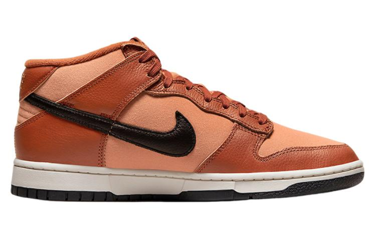 Мужские кроссовки Nike Dunk (коричнево-черный) — фото 2