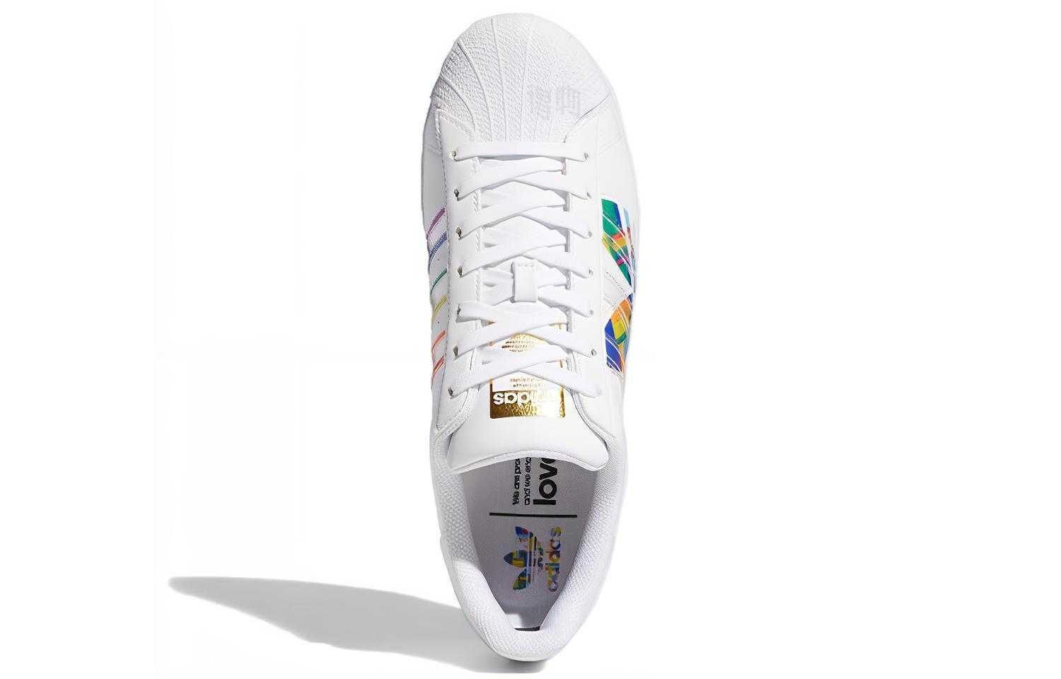 Кеды adidas originals SUPERSTAR Pride LOGO (белый) — фото 5