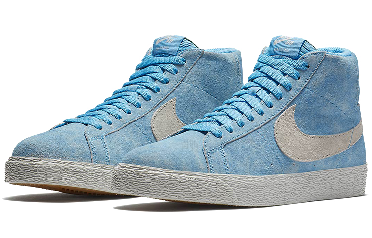 Кеды Nike Blazer SB Zoom Lance Mountain (джинсовый синий) — Синий / белый — фото 3