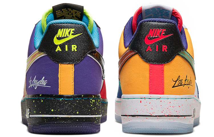 Мужские кроссовки Nike Air Force 1 "What The LA" (разноцветные) — Белыйкрасныйфиолетовый — фото 4