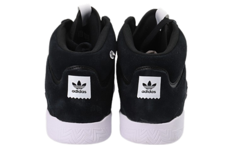 Мужские кеды adidas originals VRX Mid (черно-белые) — фото 5