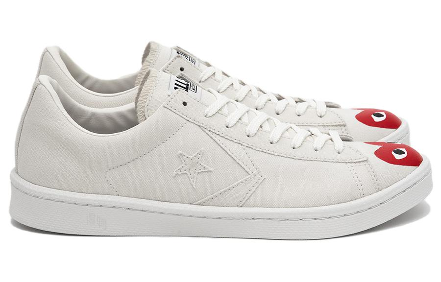 Кеды Converse × CDG Play Cons Pro Leather (бело-красные) — фото 4