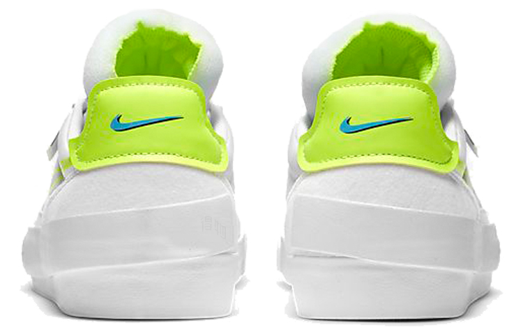 Мужские кеды Nike Drop-Type HBR Worldwide (бело-желтые) — фото 5