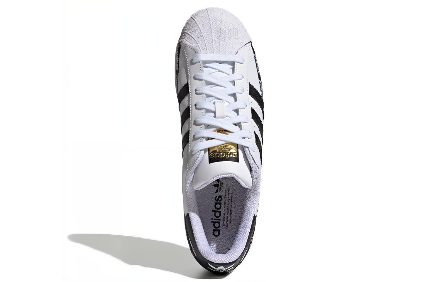 Кеды adidas originals SUPERSTAR LOGO (белыйчерный) — Белыйчёрный — фото 5
