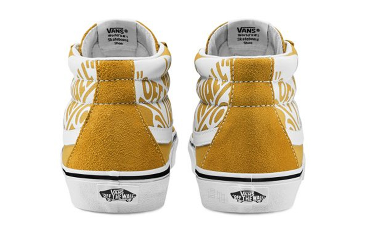 Кеды Vans SK8 Reissue (желтый) — Жёлтый / белый — фото 4
