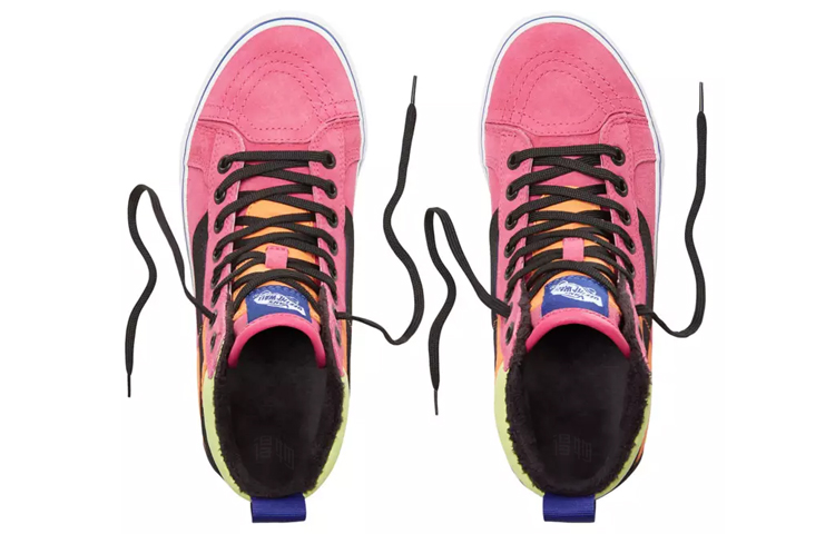 Кеды Vans SK8 46 MTE DX (розово-желтые) — фото 4