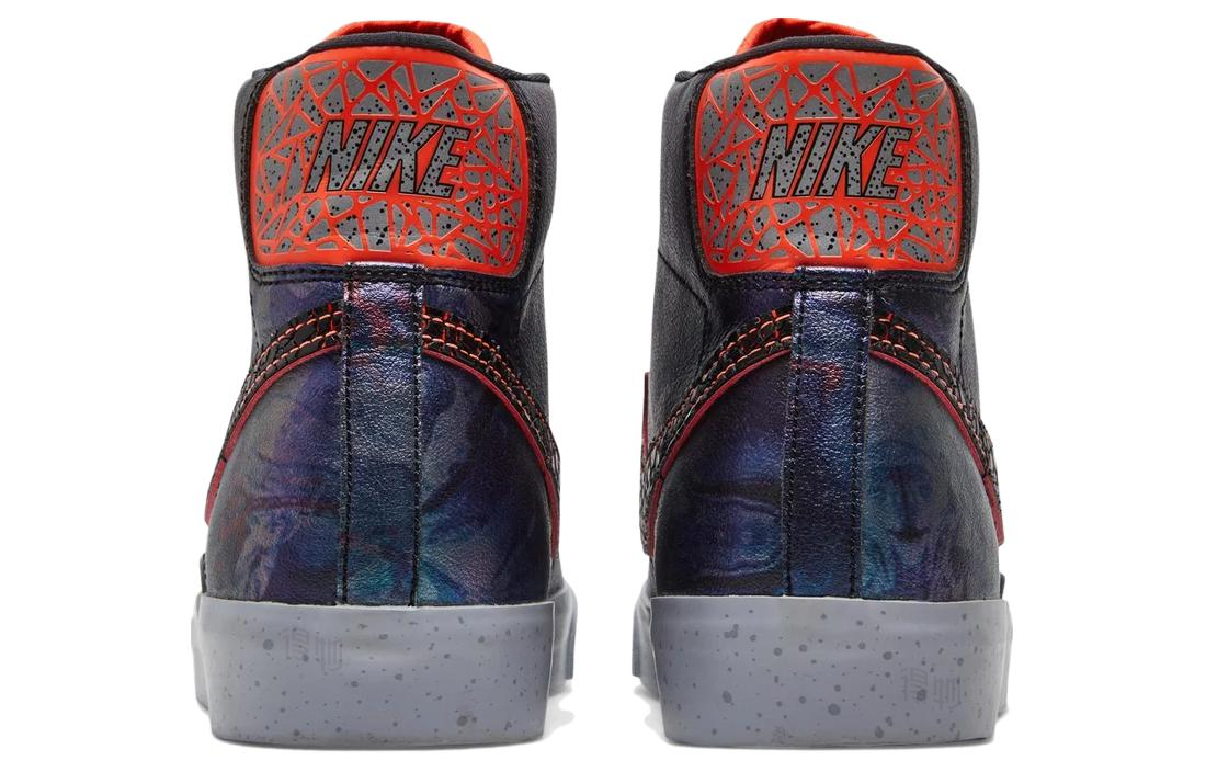 Мужские кеды Nike Blazer Premium QS (пурпурно-красные) — 腥红/黑/紫 — фото 4