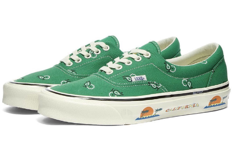 Кеды Vans Era Og Lx Paisley (зеленые) — фото 3