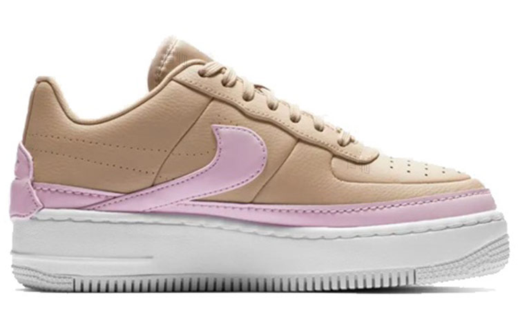 Женские кеды Nike Air Force 1 OG (нежно-розовые) — Коричневый / розовый / белый — фото 2
