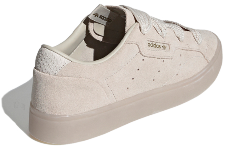 Женские кеды adidas originals Sleek Fat Laces (коричневые) — Коричневый — фото 4