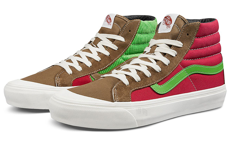 Кеды Vans Style 138 Ua Og Lx (красно-зелено-черный) — фото 2