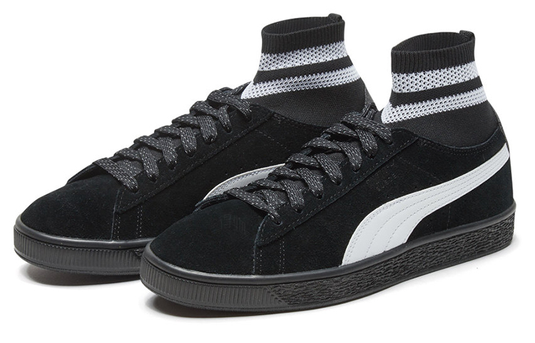 Женские кеды PUMA Suede Classic Sock II (черные) — фото 3