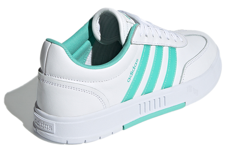 Женские кеды adidas neo Gradas (бело-зеленые) — Белый / зелёный — фото 3