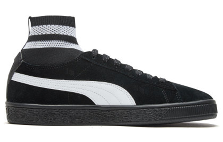 Женские кеды PUMA Suede Classic Sock II (черные) — фото 2