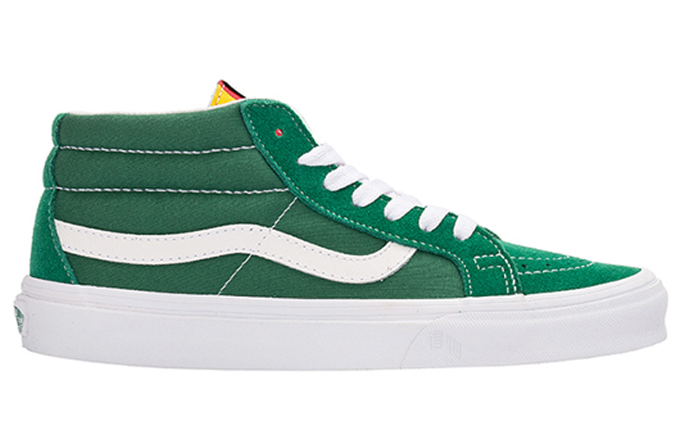 Кеды Vans SK8 (зелено-белые) — Зелёный / белый — фото 2