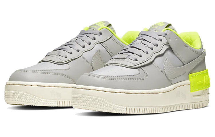 Женские кроссовки Nike Air Force 1 Shadow (серо-зеленый) — фото 3