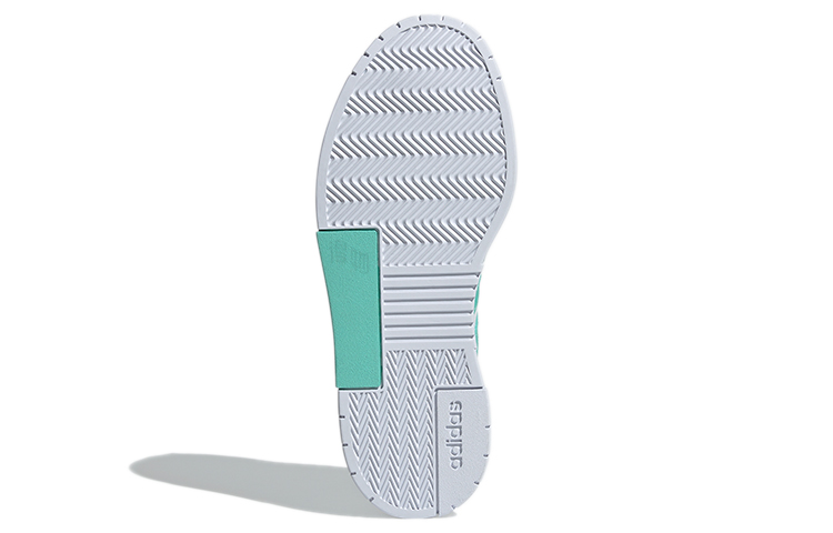 Женские кеды adidas neo Gradas (бело-зеленые) — Белый / зелёный — фото 5