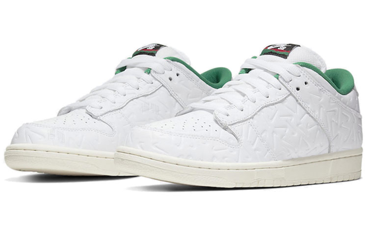Кеды Nike Dunk SB (бело-зеленые) — фото 3