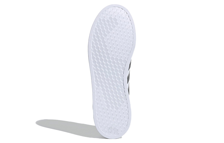 Женские кеды adidas neo Courtpoint X (бело-серебряные) — Белый / серебристый — фото 6