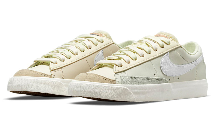 Женские кеды Nike Blazer (желтый / коричневый / зеленый) — Жёлтый / коричневый / зелёный — фото 3