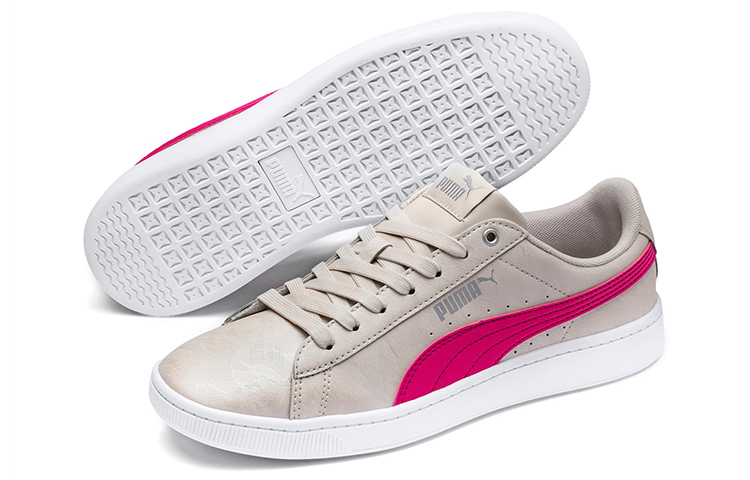 Женские кеды PUMA Vikky v2 Summer (коричнево-розовые) — Коричневыйрозовый — фото 5
