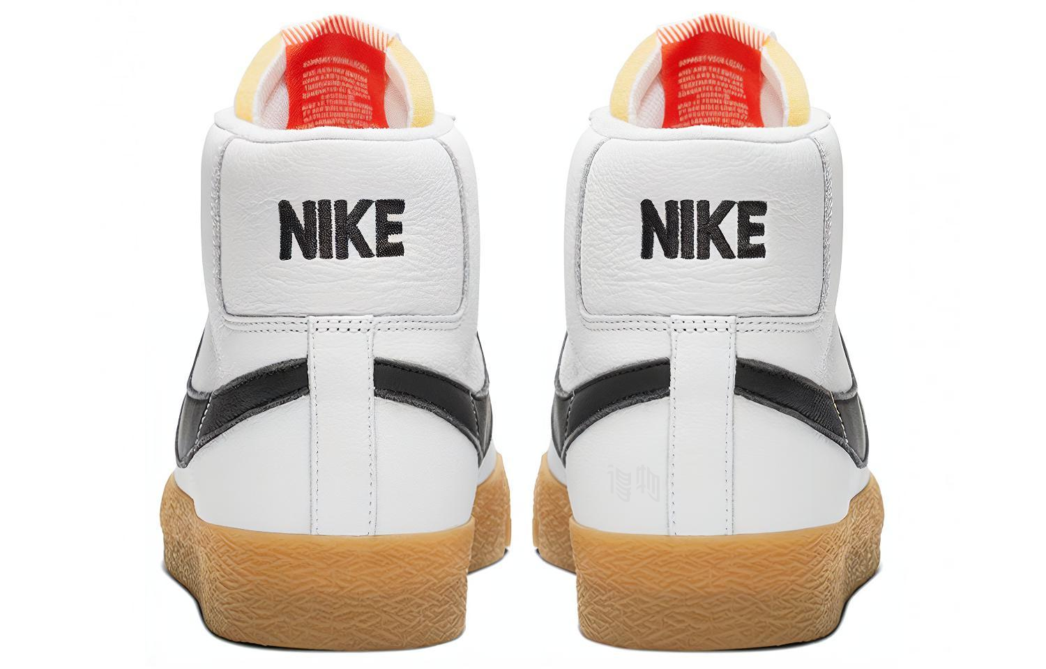 Кеды Nike Blazer Orange Label (белые) — фото 3