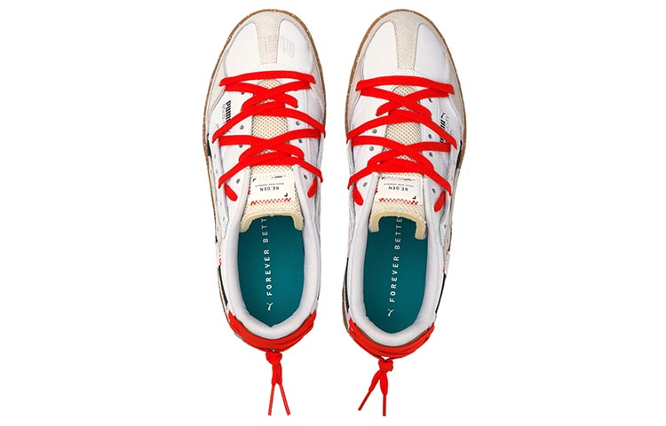 Кеды PUMA Oslo-City (белый / красный / коричневый) — фото 3