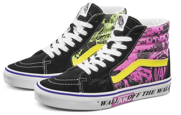 Женские кеды Vans SK8 (черно-фиолетовый) — фото 3