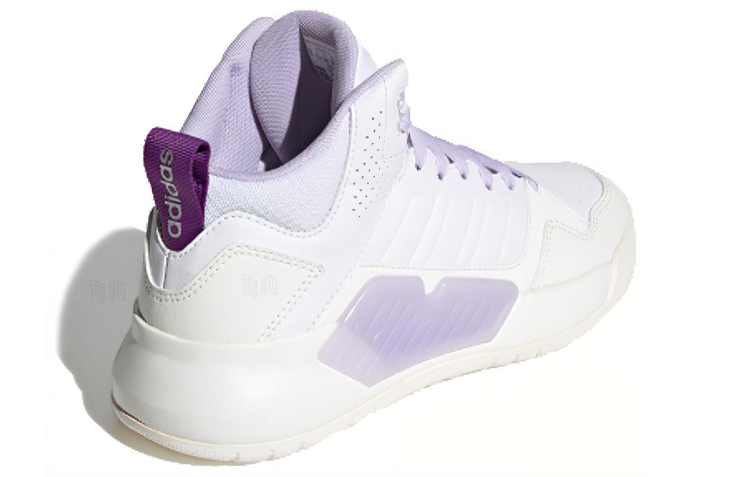 Женские кеды adidas neo PLAY9TIS 2.0 (бело-фиолетовые) — фото 2