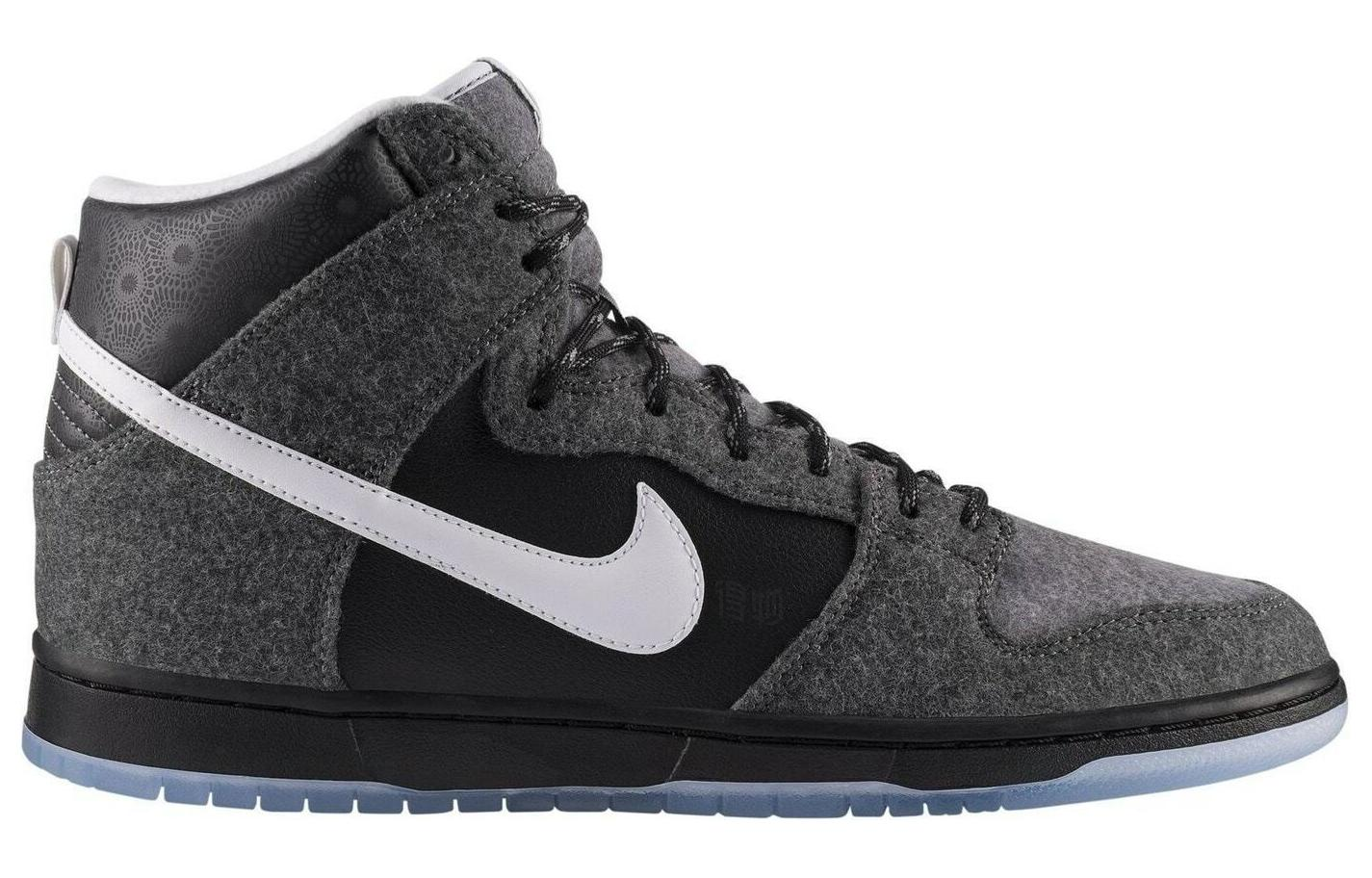 Мужские кроссовки Nike Dunk SB Petoskey Premier (серо-бело-черные) — 深黑色/白/浅石墨 — фото 2