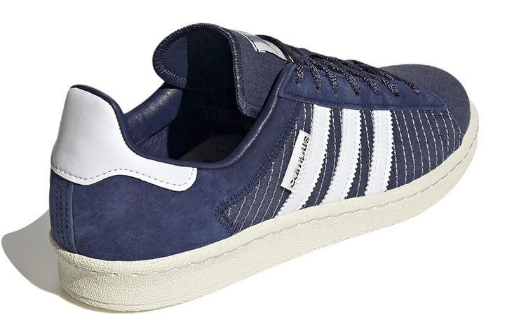Кеды adidas originals Campus 80s (сине-белые) — Синий / белый — фото 4