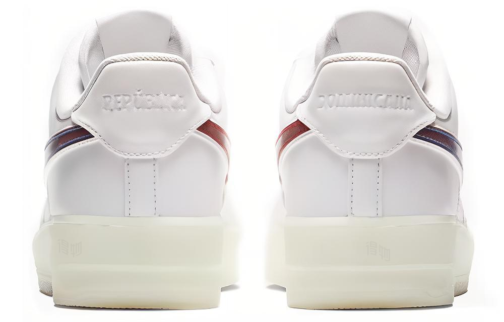Кеды Nike Air Force 1 De Lo Mio (белые) — Белый / синий / красный — фото 5