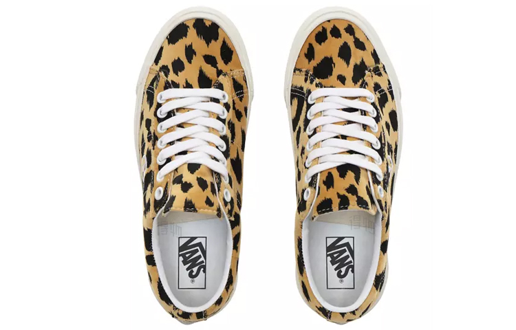 Кеды Vans SID Dx (коричнево-черные) — 豹纹/棕/黑 — фото 4