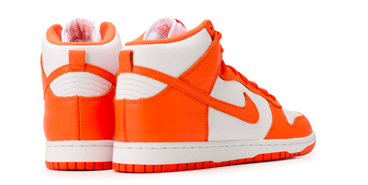 Мужские кеды Nike Dunk Syracuse (бело-оранжевые) — Белый / оранжевый — фото 4
