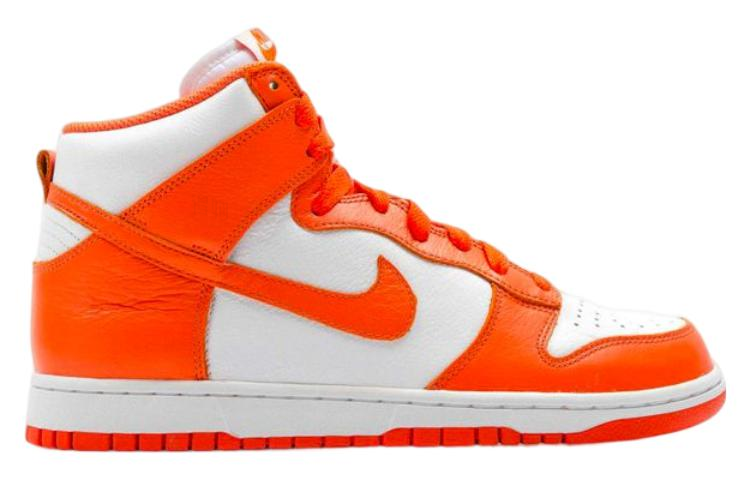 Мужские кеды Nike Dunk Syracuse (бело-оранжевые) — Белый / оранжевый — фото 2