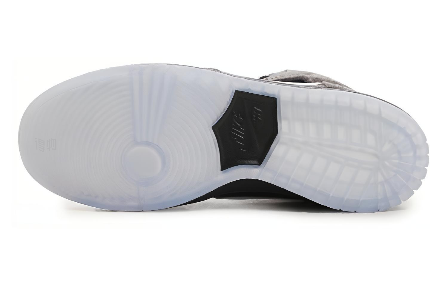 Мужские кроссовки Nike Dunk SB Petoskey Premier (серо-бело-черные) — 深黑色/白/浅石墨 — фото 4