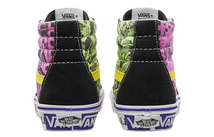 Женские кеды Vans SK8 (черно-фиолетовый) — фото 6