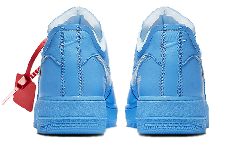 Унисекс кеды OFF-WHITE x Nike Air Force 1 07 MCA (синие) — Синий — фото 4