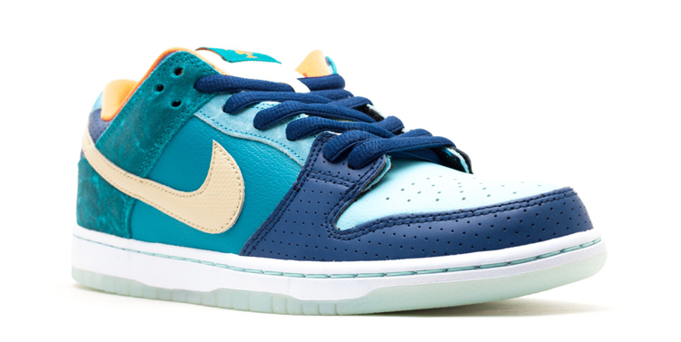 Мужские кеды Nike Dunk SB MIA Skate Shop (голубые) — 蓝/金属金星/矿物蓝 — фото 2