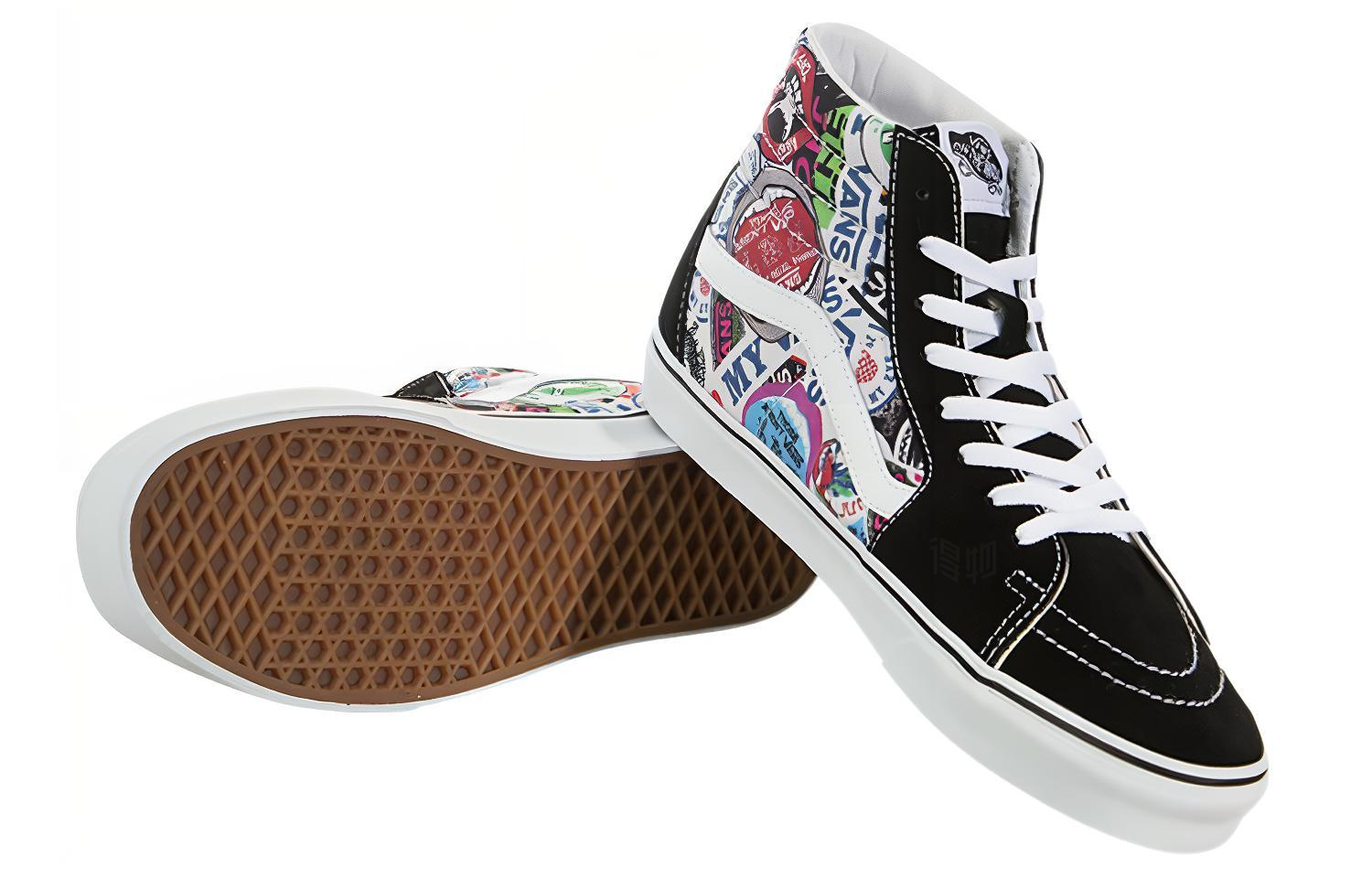 Кеды Vans SK8 (черно-белые) — Чёрный / белый — фото 5