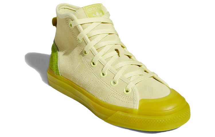 Женские кеды adidas originals NIZZA Hi Rf (зеленые) — фото 3